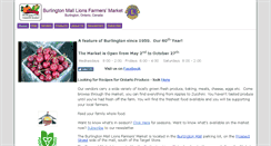 Desktop Screenshot of burlingtonmallfarmersmarket.com