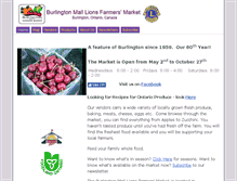 Tablet Screenshot of burlingtonmallfarmersmarket.com